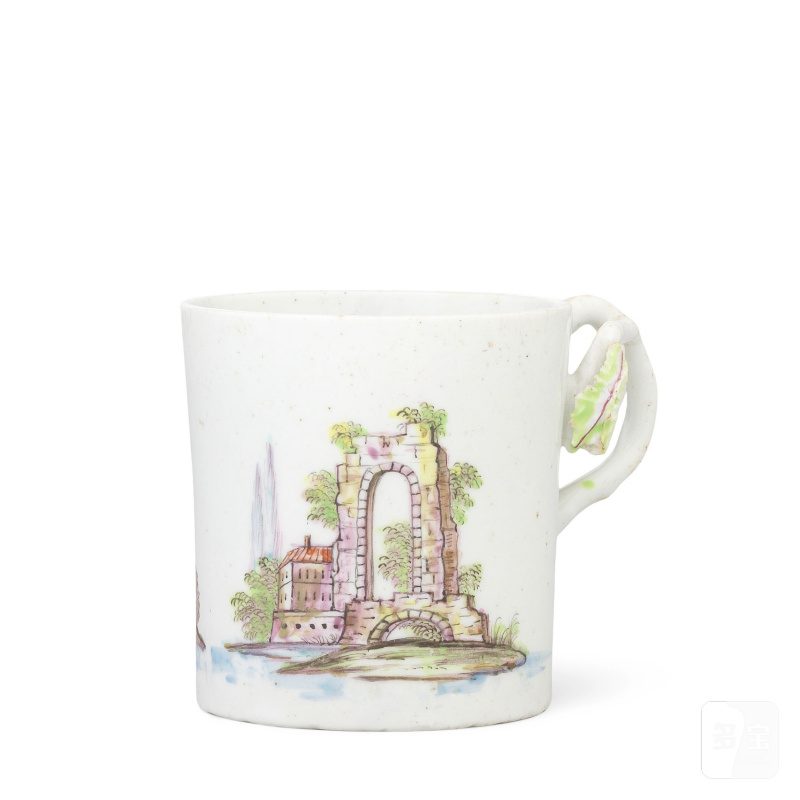 An attractive Longton Hall can, circa 1755 - 图1